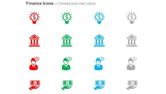 Financial idea generation banking solutions ppt icons graphics