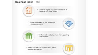 Financial report diamond bank financial safety ppt icons graphics