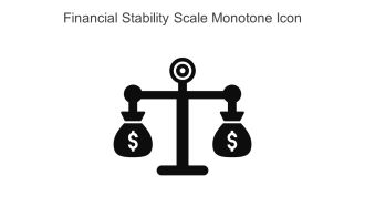 Financial Stability Scale Monotone Icon In Powerpoint Pptx Png And Editable Eps Format