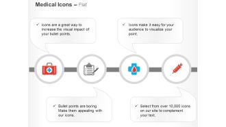 First aid box blood checklist syringe ppt icons graphics