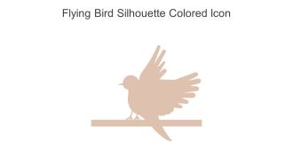 Flying Bird Silhouette Colored Icon In Powerpoint Pptx Png And Editable Eps Format