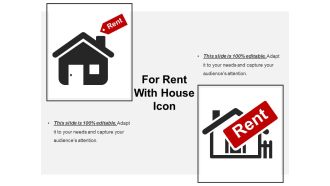 For rent with house icon