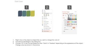 Four tags and icons for financial update powerpoint slides