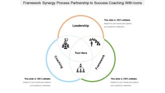 Framework synergy process partnership to success coaching with icons