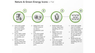 Fuel power cord corn water flow ppt icons graphics