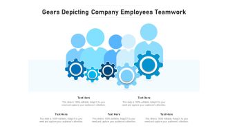 Gears depicting company employees teamwork