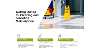 Getting started for cleaning and sanitation maintenance ppt powerpoint presentation icon