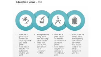 Gf lamp microscope divider school bag ppt icons graphics