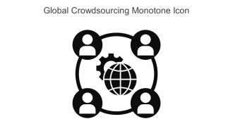 Global Crowdsourcing Monotone Icon In Powerpoint Pptx Png And Editable Eps Format