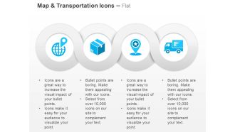 Global location goods delivery services ppt icons graphics
