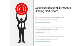 Goal icon showing silhouette holding dart board