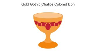 Gold Gothic Chalice Colored Icon In Powerpoint Pptx Png And Editable Eps Format