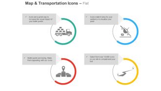 Goods transportation aircraft location specific good delivery road ppt icons graphics