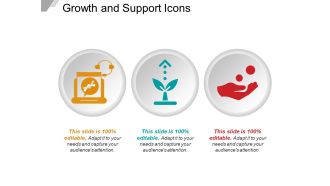 Growth and support icons