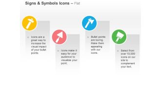 Hammer brush saw tools ppt icons graphics