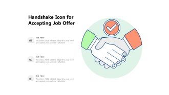 Handshake icon for accepting job offer
