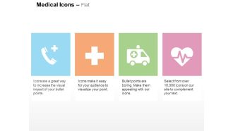 Health care call medical symbol ambulance heart health ppt icons graphics