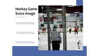 Hockey game score image