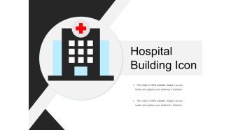 Hospital building icon