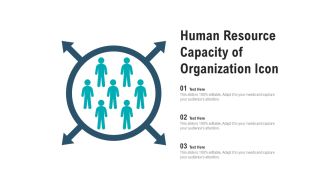 Human resource capacity of organization icon