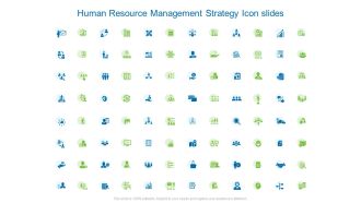 Human resource management strategy icon slides gear l903 ppt images