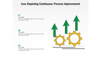 Icon depicting continuous process improvement