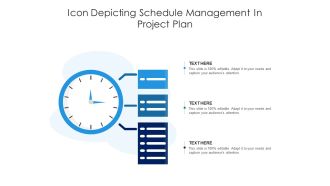 Icon depicting schedule management in project plan