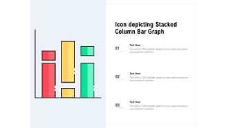 Icon depicting stacked column bar graph
