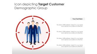 Icon depicting target customer demographic group