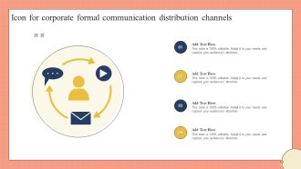 Icon For Corporate Formal Communication Distribution Channels