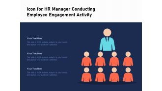 Icon for hr manager conducting employee engagement activity