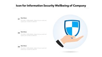 Icon for information security wellbeing of company