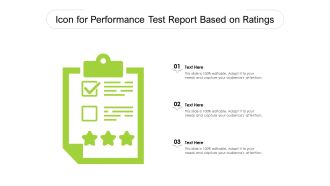 Icon for performance test report based on ratings
