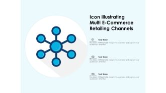 Icon illustrating multi e commerce retailing channels
