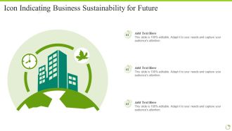 Icon Indicating Business Sustainability For Future