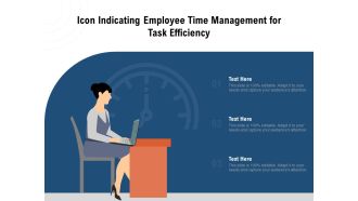 Icon indicating employee time management for task efficiency