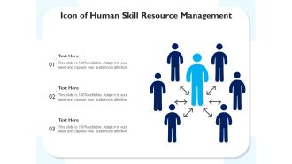 Icon of human skill resource management