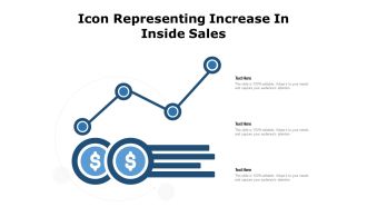 Icon representing increase in inside sales