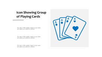 Icon showing group of playing cards