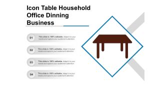 Icon table household office dinning business