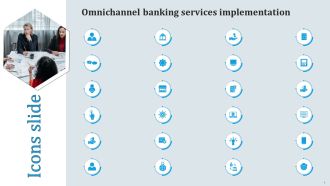 Icons For Omnichannel Banking Services Implementation