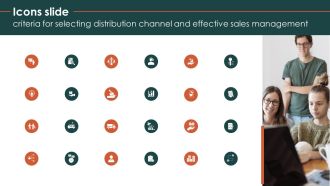 Icons Slide Criteria For Selecting Distribution Channel For Effective Sales Management