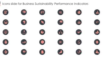 Icons Slide For Business Sustainability Performance Indicators Ppt Slides Background Designs