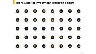 Icons slide for investment research report ppt powerpoint presentation slides infographics