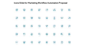 Icons slide for marketing workflow automation proposal ppt powerpoint presentation background