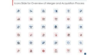 Icons slide for overview of merger and acquisition process