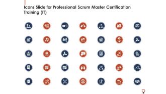 Icons slide for professional scrum master certification training it