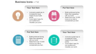 Idea mobile shopping checklist calculator ppt icons graphics