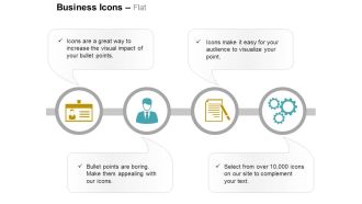 Identity card business man report gears ppt icons graphics
