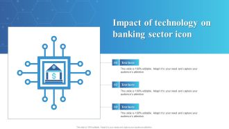 Impact Of Technology On Banking Sector Icon